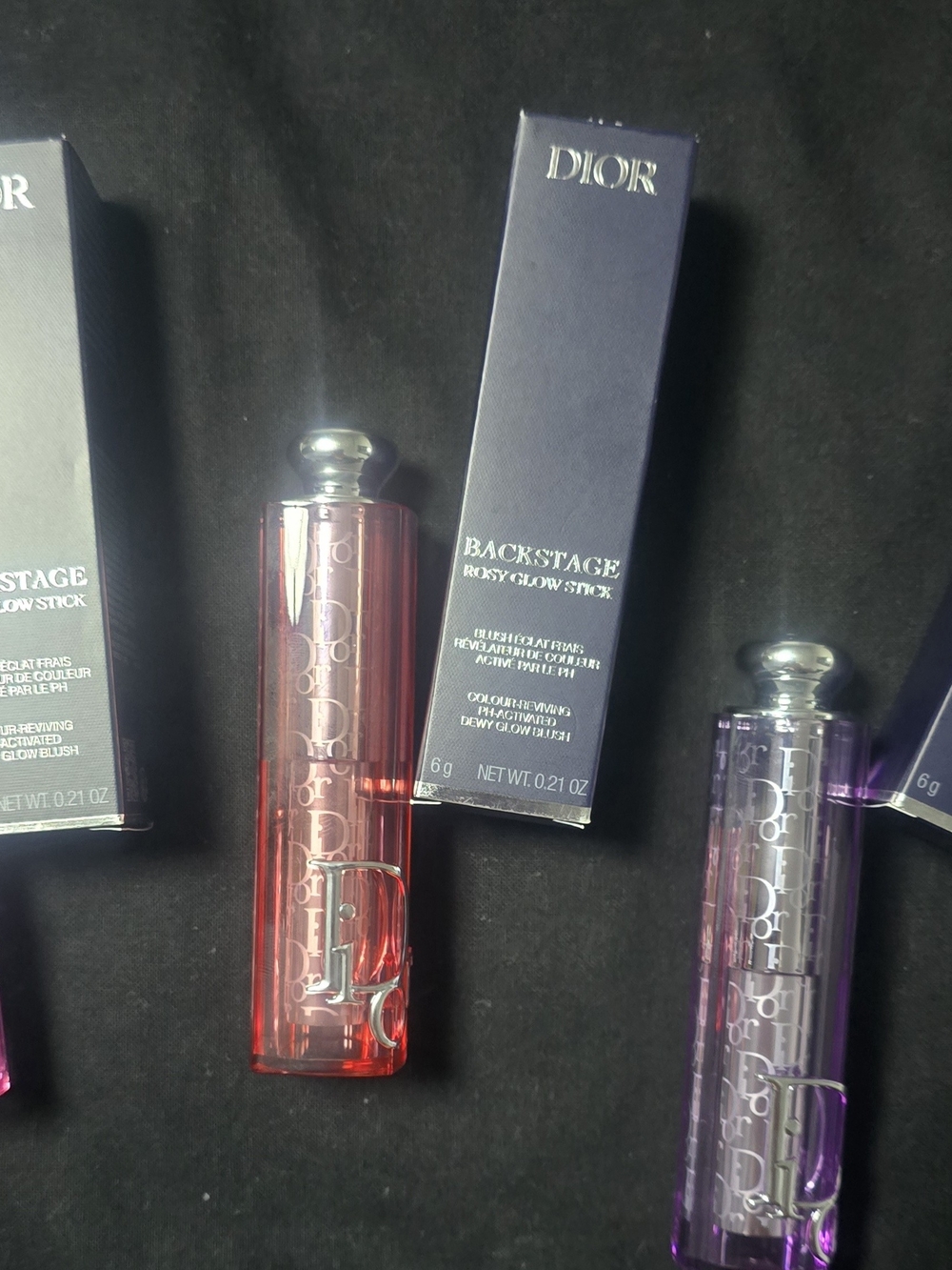 Dior Backstage Rosy Glow Stick - CHERRY LIMITED EDITION PINK LILAC , BUNDLE OF 3